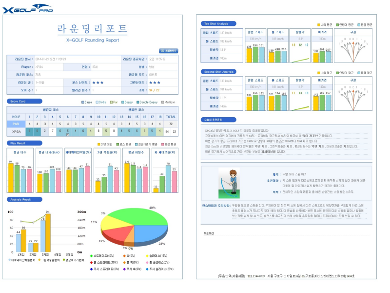 라운딩정보조회 - 라운딩리포트