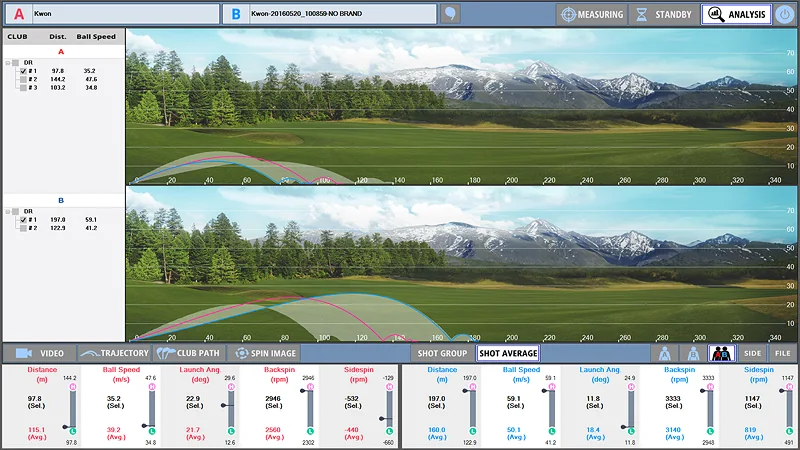 X-BIRDIE 실제 분석 화면